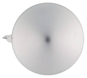 DECOLED Plastová koule, pr. 30 cm, stříbrná, lesklá, UV