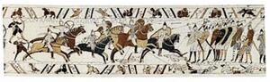 Vlámský gobelín tapiserie - Bayeux battle of hastings