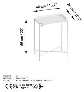 Konferenční stolek Museli 9 (bílá). 1093287