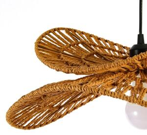 Immax 08266L - Lustr na lanku MARIPOSA 1xE27/40W/230V pr. 80 cm juta