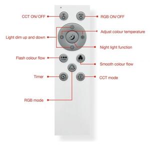 Telefunken 318806TF - LED RGBW Stmívatelné stropní svítidlo LED/24W/230V + DO