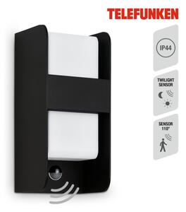 Telefunken 321105TF-Venkovní nástěnné svítidlo se sen. 1xE27/12W/230V IP44 černá