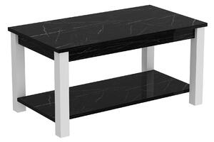 Konferenční stolek Milasi 1 (černá + bílá). 1093296