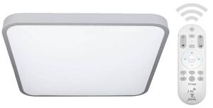 LED stmívatelné stropní osvětlení ANNA, 50W, 43x43cm, stříbrné, hranaté