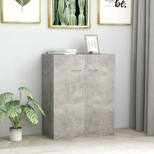 Příborník betonově šedý 60 x 30 x 75 cm dřevotříska
