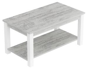Konferenční stolek Milasi 1 (bílá + šedá). 1093300