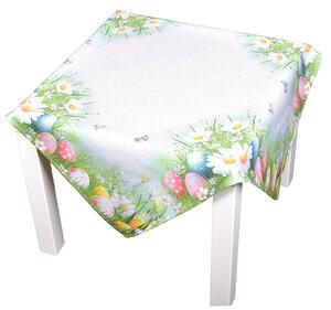 Forbyt kuchyňský ubrus VELIKONOCE CYH6114 TISK, kraslice, zelená 85x85cm (čtverec)