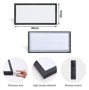 Brilagi - LED Stmívatelné svítidlo FRAME SMART LED/30W/230V černá IP44 + DO