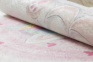 Dětský kusový koberec Bambino 1128 Unicorn cream 80x150 cm