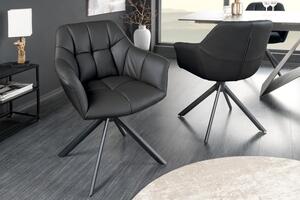 Designová otočná židle Vallerina černá