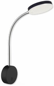 Nástěnná flexibilní lampička LUCY A C, černá