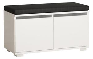 Botník DRAGO 42x80 cm bílá/černá