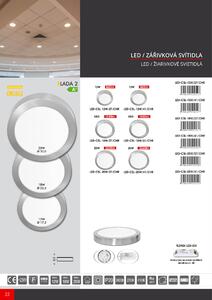LED panel Ecolite LADA2 25W chrom kruh přisazený neutrální bílá LED-CSL-25W/41/CHR