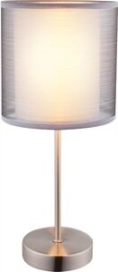 Stolní moderní lampička THEO, 1xE14, 40W, šedá