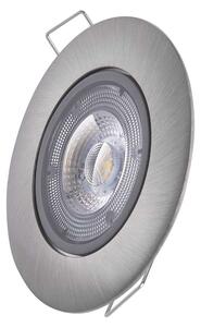 Stříbrné LED bodové svítidlo EMOS Exclusive 5W vestavné, neutrální bílá ZD3222