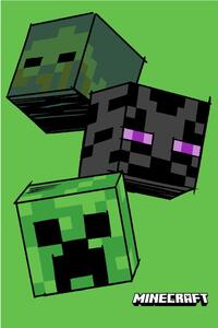 Zelená fleecová dětská deka 100x150 cm Minecraft "The Mobs" – Jerry Fabrics
