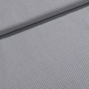 Bavlněné plátno Jolana JO004/07 bílý puntík na šedé 2 mm, š.150cm (látka v metráži)