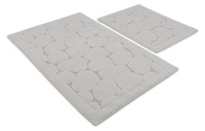 SADA 2x Koupelnová předložka LINO 60/100 cm krémová
