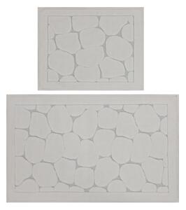 SADA 2x Koupelnová předložka LINO 60/100 cm krémová