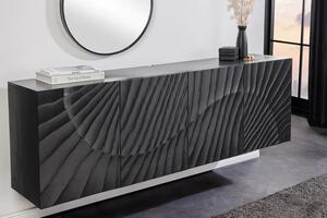 Designová závěsná komoda Shayla 177 cm černé mango