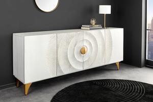 Designová komoda Venetia 177 cm bílé mango