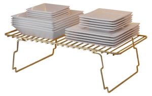 Policový organizér 42x19 cm zlatá