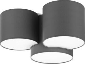 Stropní moderní osvětlení MONA GRAY, 3xE27, 60W, šedé