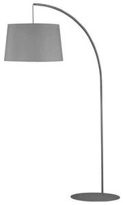 Moderní oblouková stojací lampa HANG, 1xE27, 60W, šedá