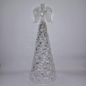 DECOLED Skleněný anděl, 10 x 26 cm