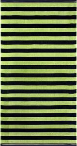 Jules Clarysse plážová osuška ZEBRA, zelenomodrá proužkovaná, froté, 90x170cm