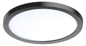 Stropní LED osvětlení do koupelny SLIM 15 ROUND, 12W, teplá bílá, 14,5cm, kulaté, černé, IP44
