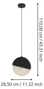 Eglo 43811 - Lustr na lanku MUMBLES 1xE27/40W/230V