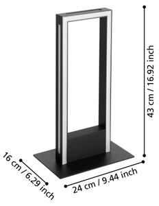 Eglo 99682 - LED Stmívatelná stolní lampa SALVILANAS-Z LED/16W/230V 2700-6500K