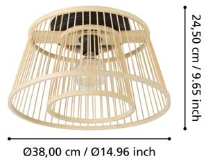 Eglo 43851 - Stropní svítidlo HYKEHAM 1xE27/40W/230V