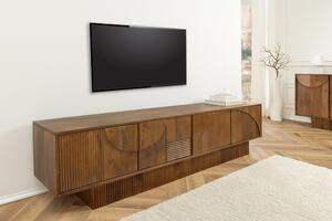 Designový TV stolek Movement 200 cm hnědé mango