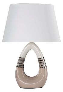 Moderní stolní keramická lampa TODI, 1xE27, 60W, béžovobílá