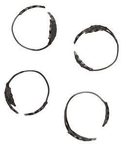 Kroužky na ubrousky Holly Leaf – set 4 ks