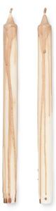 Svíčka Dryp Beige 30 cm – set 2 ks