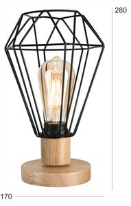 Brilagi - Stolní lampa WOODY BASKET 1xE27/60W/230V dub