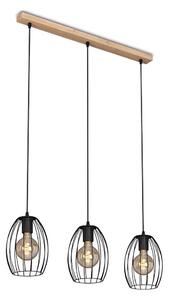 Brilo - Lustr na lanku WAKTU 3xE27/60W/230V kaučukovník