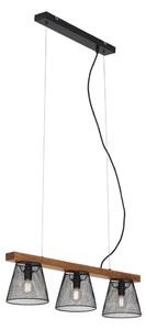 Briloner 4077-035 - Lustr na lanku WOOD & STYLE 3xE14/25W/230V