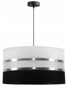 Moderní závěsné osvětlení na lanku ROREL, 1xE27, 60W, černé, bílé