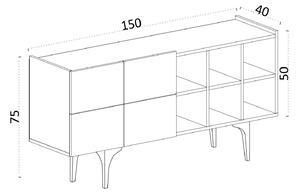 Konzolový stolek Dekosa (bílá). 1093385