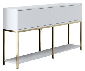 Konzolový stolek Vibubi 1 (bílá + zlatá). 1093380