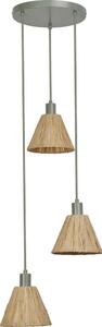 Ledvance - Lustr na lanku DECOR RAFFIA 3xE27/15W/230V rafie