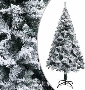 VidaXL Umělý vánoční stromek zasněžený zelený 120 cm PVC [328481] Barva: Zelená a bílá