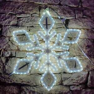 DECOLED LED světelná vločka IX, sada na VO 3D tisk, 72 cm, ledově bílá