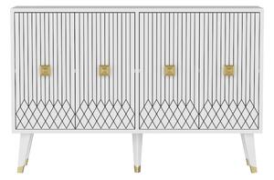 Konzolový stolek Pepolo (bílá + zlatá). 1093391