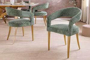 Designová jídelní židle Fionnula zelená