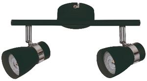 Kanlux Černé stropní bodové světlo ENALI EL-21 B pro 2x LED žárovku GU10 - bodovkový lustr 28763